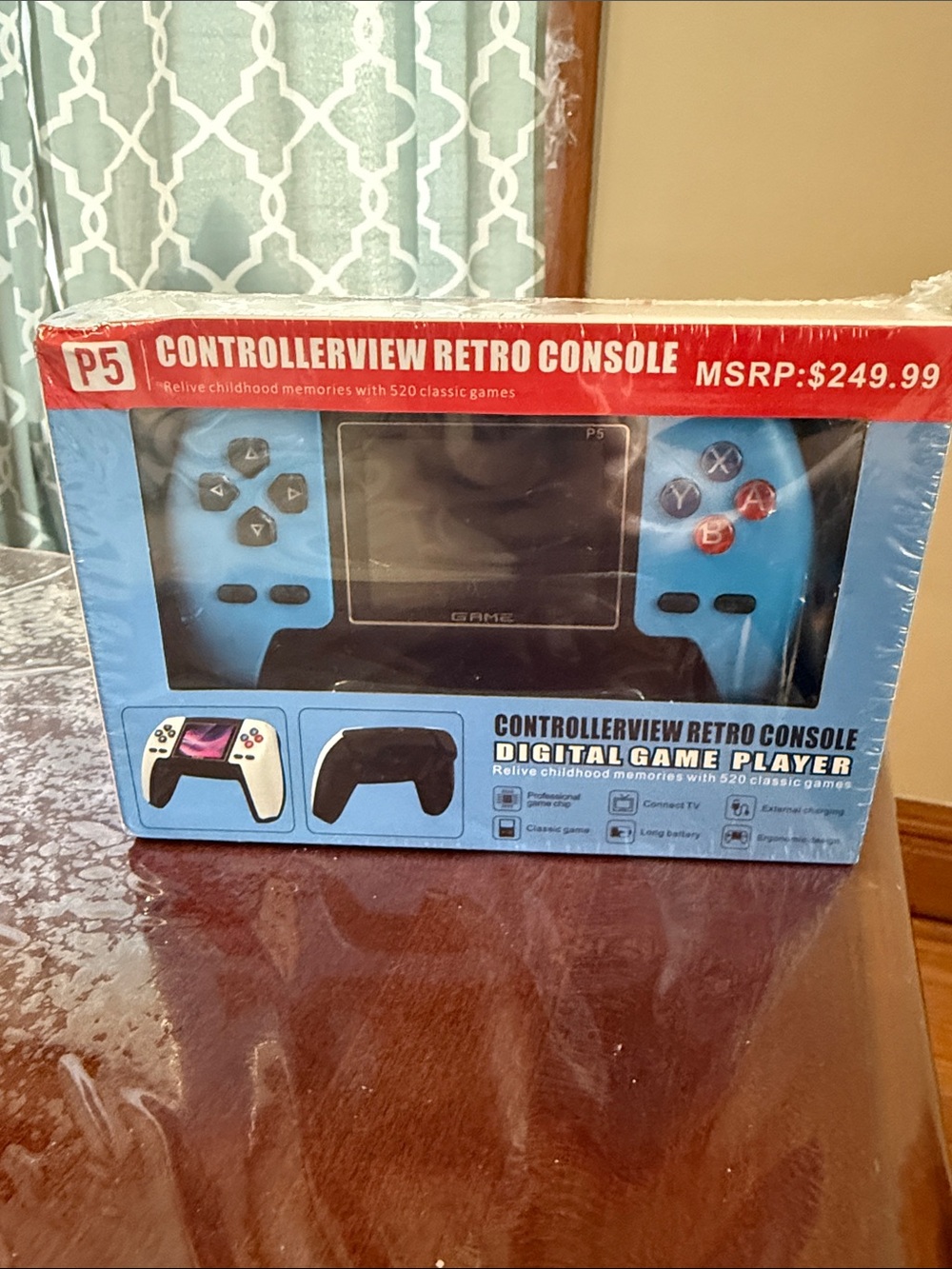 NEW Controllerview Retro Console Handheld - Blue